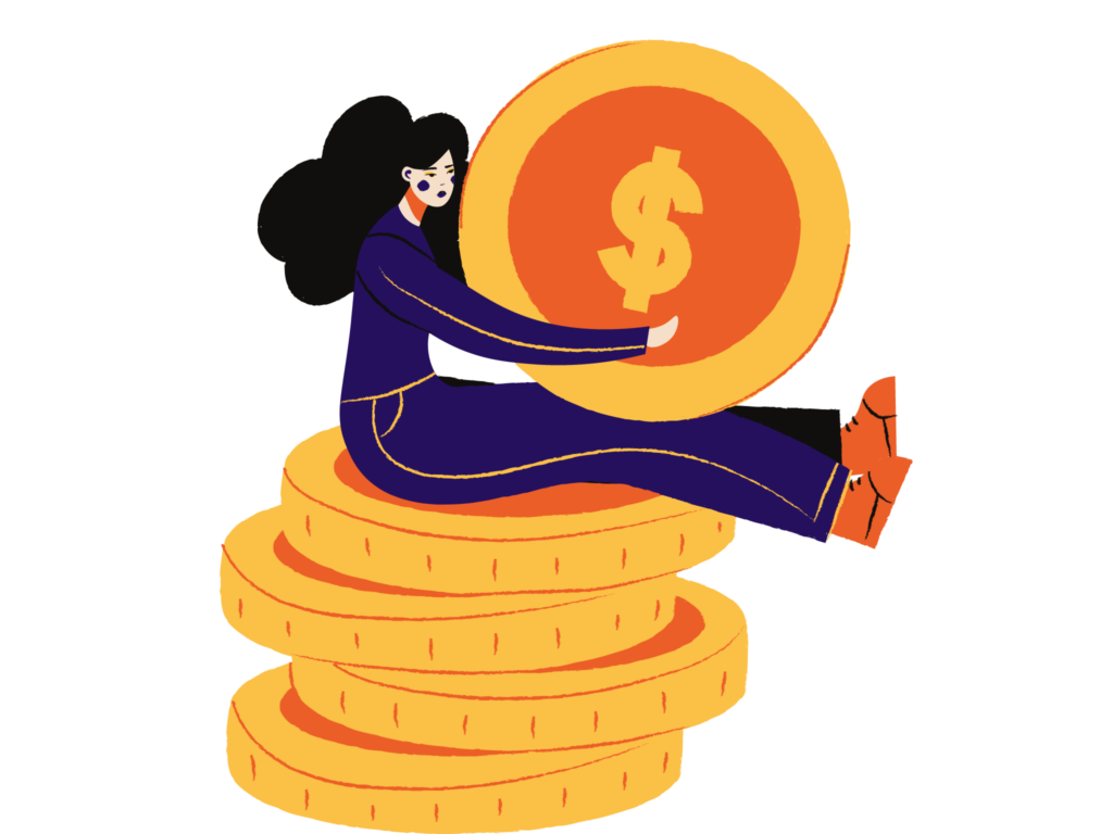 Ilustração de economia com impostos