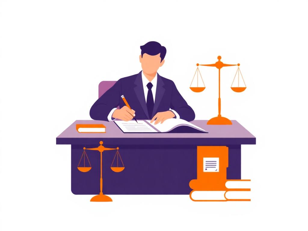 Advogado assinando o registro da sociedade na OAB